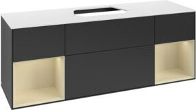 V&B Waschtischunterschrank Finion in Blau lackiert, B/T/H: 160 x 60 x 50,1 cm - Bild 1