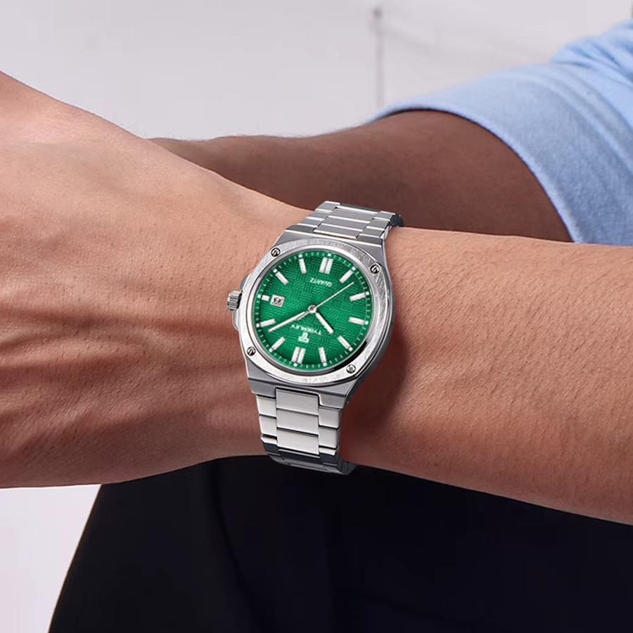 TYBERLEY Armbanduhr, Quarz, Edelstahl, Blau, Herren - Bild 2