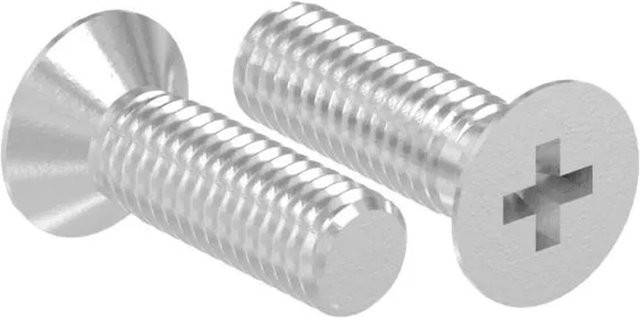 FeNau Senkkopfschraube Edelstahl A2-70 M5 x 16 mm DIN 965 Kreuzschlitz Phillips Silber - Bild 1