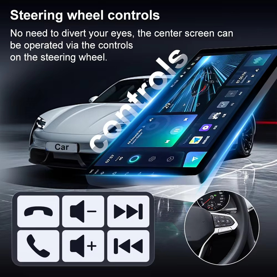 FengShiDa Autoradio mit Carplay und Android Auto für Citroen Xsara Picasso 1999-2010, Multimedia Player mit GPS, 5G Wifi, 4G und Bluetooth in Schwarz - Bild 5
