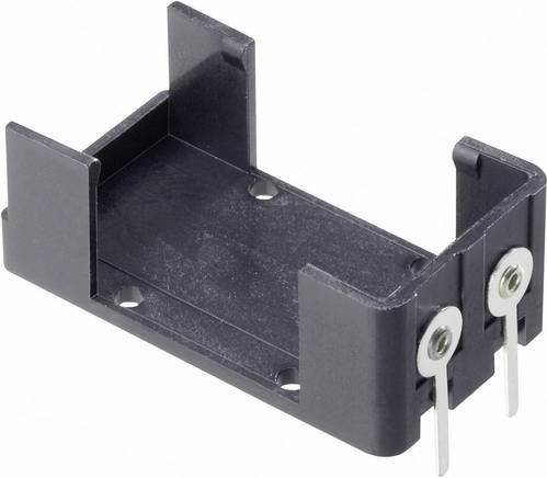 Keystone Electronics Batteriehalter 1x 9V Block in Schwarz für Durchsteckmontage THT, L x B x H: 54 x 29 x 20 mm - Bild 1