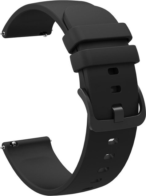 MY-CASE Uhrenarmband Silikon, Schwarz, Unisex - Bild 1