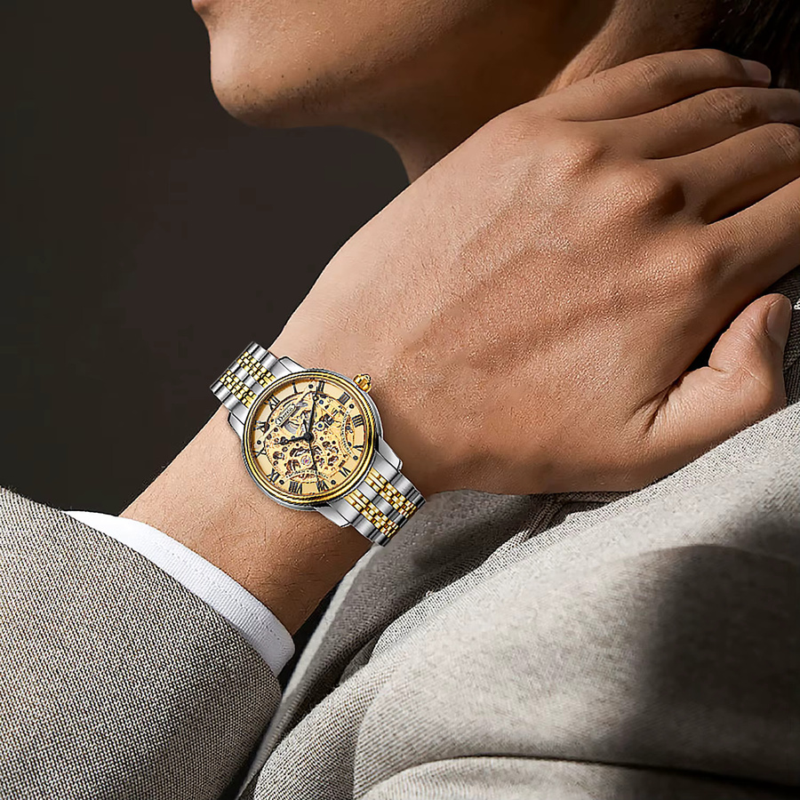 Deesio Armbanduhr, Automatik, Edelstahl, Saphirglas, Herren - Bild 4