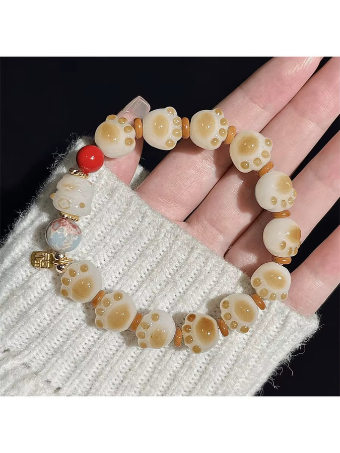 Armband b31, Braun, Perle, Unisex - Bild 4