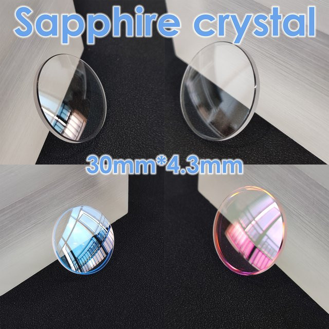OUMASHI Uhrenspiegel Saphirglas, 30 mm, AR-Beschichtung, Unisex - Bild 1