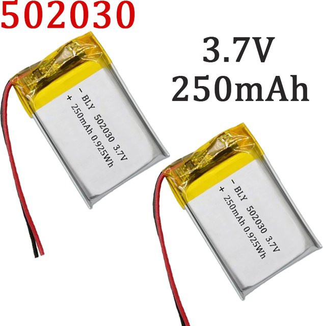 TaLaBat Polymer-Lithium-Akku 3,7 V 250 mAh in Silber für GPS-Navigatoren, Bluetooth-Headsets und PS4 - Bild 1