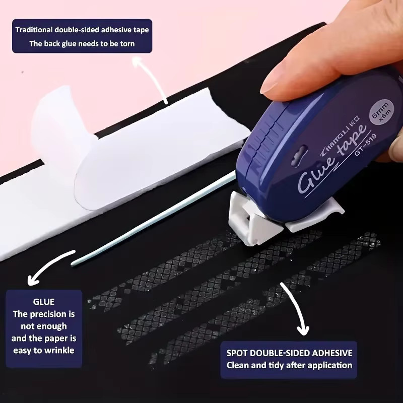 4 Stück doppelseitiges Klebeband in Rollenform für DIY, Scrapbooking und Bastelarbeiten XZD10 - Bild 2