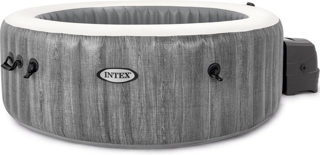 Intex PureSpa Bubble Massage Whirlpool Greywood Deluxe, Durchmesser: 216 cm, Höhe: 71 cm, Grau - Bild 1
