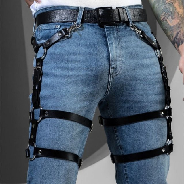 CEA.HARNESS Harness Strumpfgürtel, Kunstleder, Herren - Bild 1