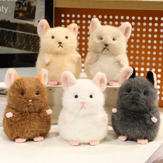 YUZHINUO Chinchilla-Plüschtier, Grau - Bild 1