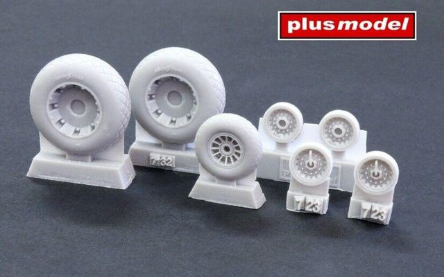 Plusmodel PBY Privateer, Wheels with diamond tread - Bild 1
