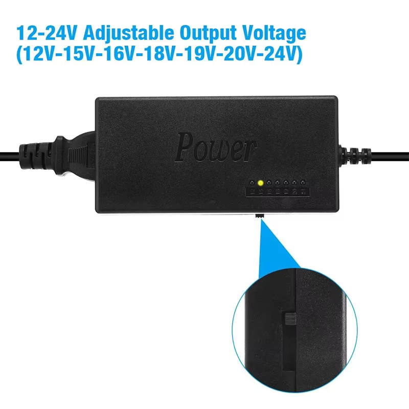 SHOYEE Universelles Laptop-Stecker-Set mit DC-Eingang, 34-teilig, Anschlussspitzen in Schwarz - Bild 5