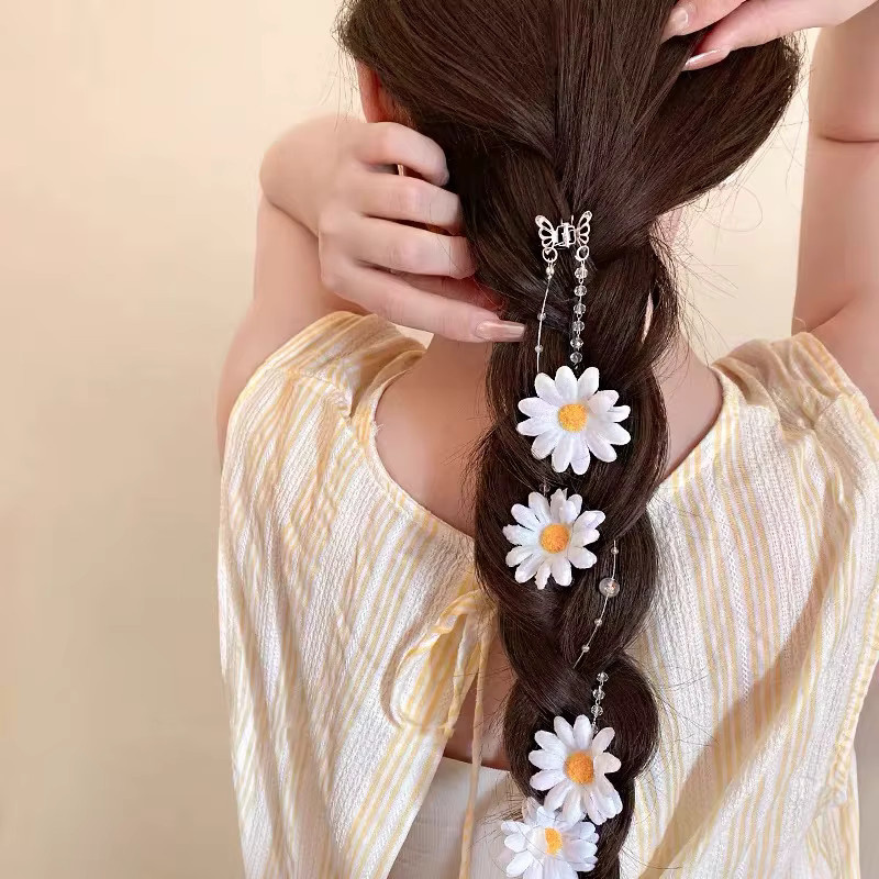 AWAYTR Bohemia Little Daisy Flower Haarklammer, Damen - Bild 2