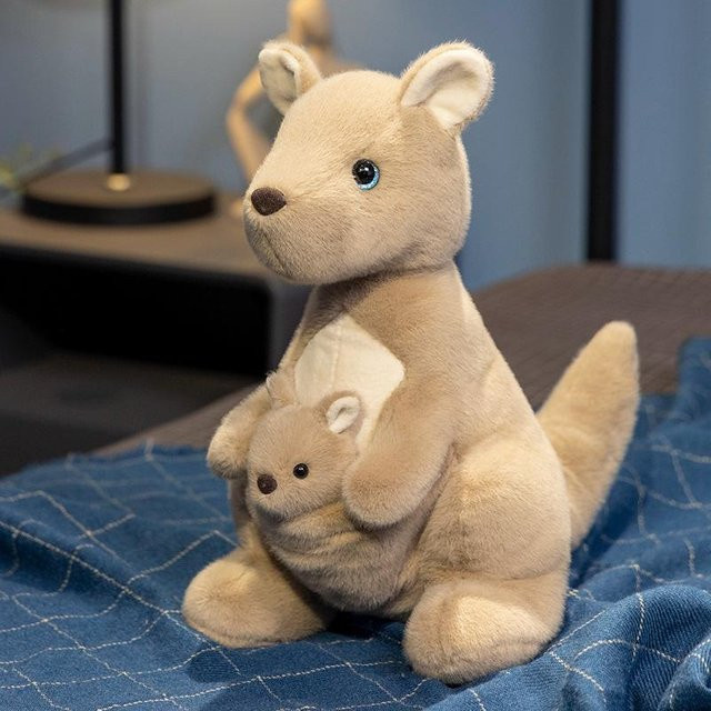 Mutter und Kind Känguru Tiere Plüschtier Puppe, ab 0 Jahren - Bild 1