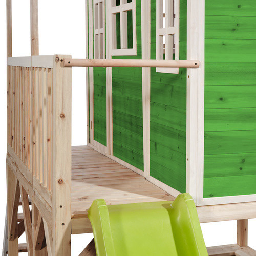 EXIT Loft 550 Holzspielhaus in Grün, B/H/T: 190 x 253 x 382 cm - Bild 2