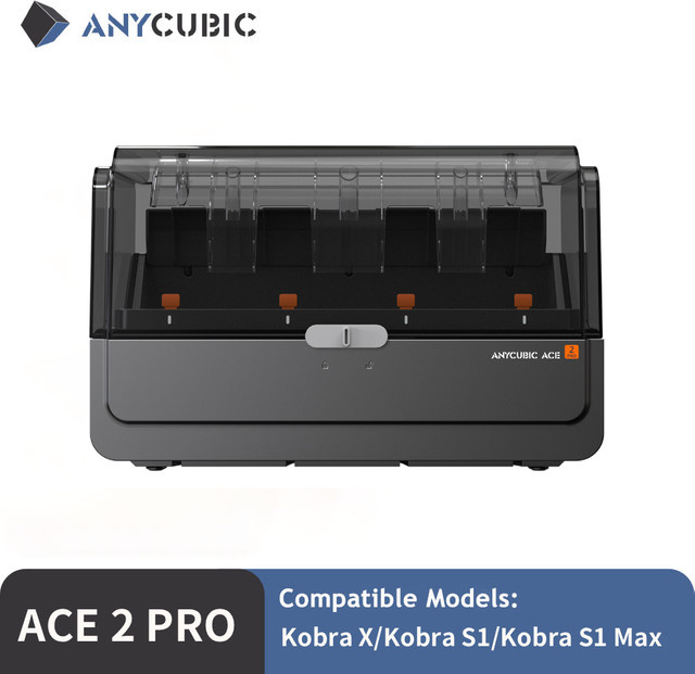 Anycubic ACE 2 Pro Filament Box Schwarz Automatische Filamenttrockner für Kobra X, Kobra S1, Kobra S1 Max, Kobra 4 und Kobra 3 Max - Bild 1