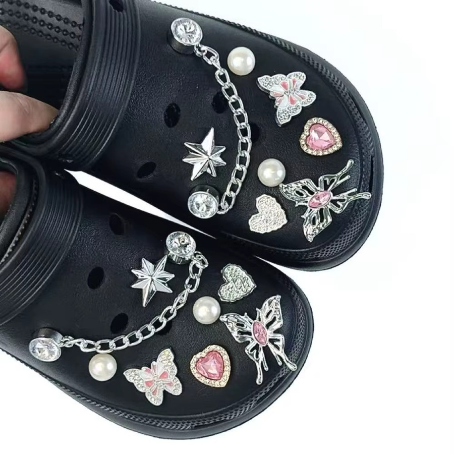 FHLDING Schuh-Charm-Set, silber, Diamant, 16-teilig - Bild 4