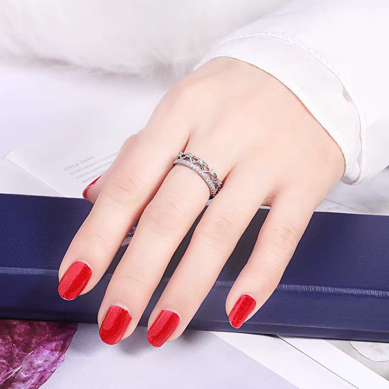 SAY Verlobungsring Moissanit, 925 Silber, Damen - Bild 2
