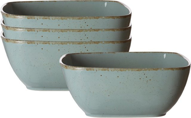 Ritzenhoff & Breker Servierschalen Casa aus Keramik, Blau, 4er Set, Durchmesser: 18 cm - Bild 1