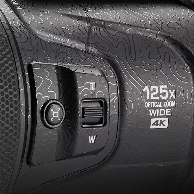 Nikon COOLPIX P1100 Kamera Aufkleber Schutzhülle in Schwarz - Bild 4