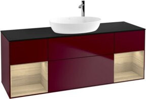 V&B Waschtischunterschrank Finion mit Wandbeleuchtung und Ablagefläche, Breite: 160 cm - Bild 1