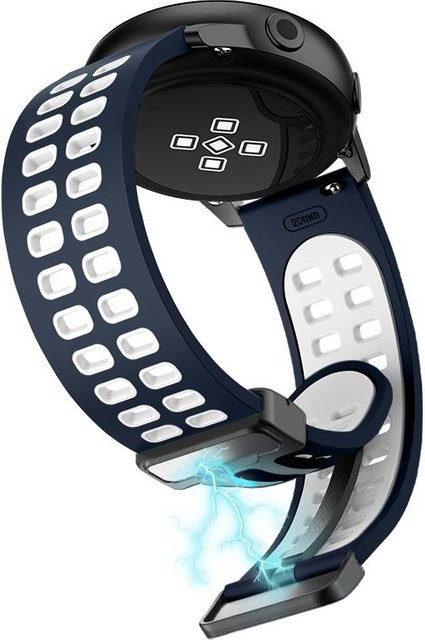 KILPILLS Uhrenarmband, Silikon, Magnetisch, Schwarz, 20mm 22mm - Bild 1