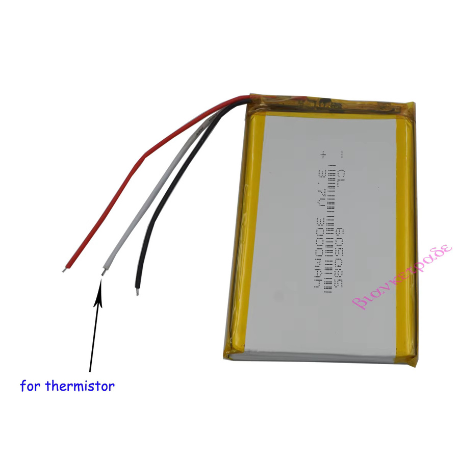 XINJ Li-Po Lithium-Polymer Akku 3,7V 3000mAh 11,1Wh mit 3 Kabeln für Kamera, PDA, Tablet und PC - Bild 2