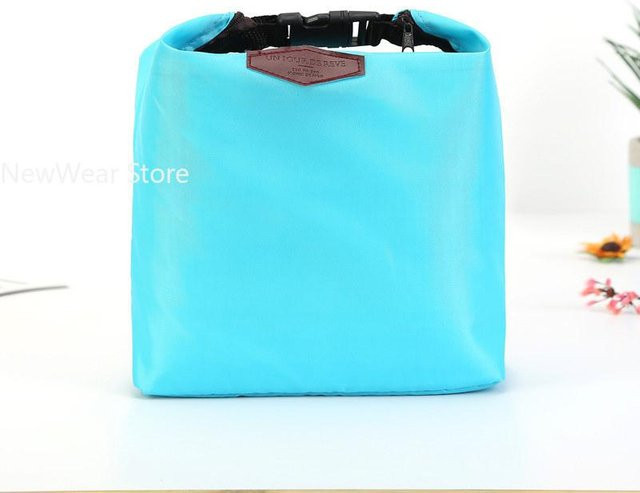 Thermoisolierte Lunchtasche aus Oxford-Stoff in Türkis von Yiran Furniture - Bild 1