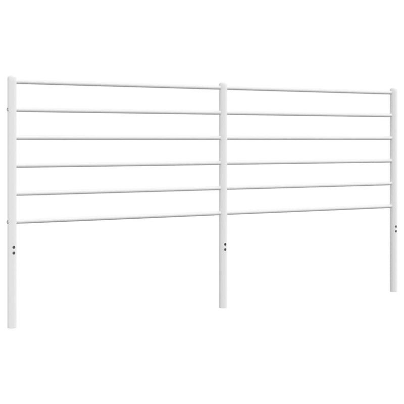 Vidaxl Metall-Kopfteil in Weiß im klassischen und minimalistischen Design, Breite: 193 cm - Bild 3