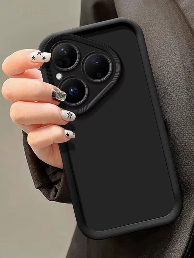 Huawei Pura 80 Pro und Pura 70 Ultra Handyhülle Matte Back Cover in Schwarz mit angenehmem Hautgefühl - Bild 5