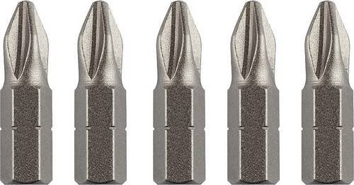 Kwb Kreuzschlitz-Bits aus Chrom-Vanadium-Stahl, 5er-Set, Silber - Bild 1