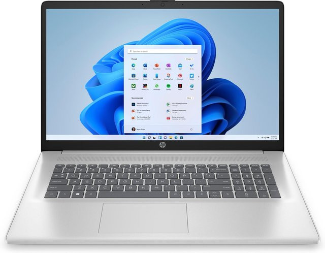 HP Laptop 17-cn3675ng in Natural Silver mit 17,3 Zoll Full HD IPS Display, Intel Core i7-1355U, 16 GB RAM, 1 TB SSD und Intel Iris Xe Grafik - Bild 1