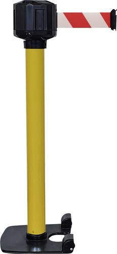 VISO RXLO1050JARB LO3 Gurtabsperrpfosten in Gelb mit 10m Gurtlänge, H x Ø: 99 x 8 cm, freistehend - Bild 1