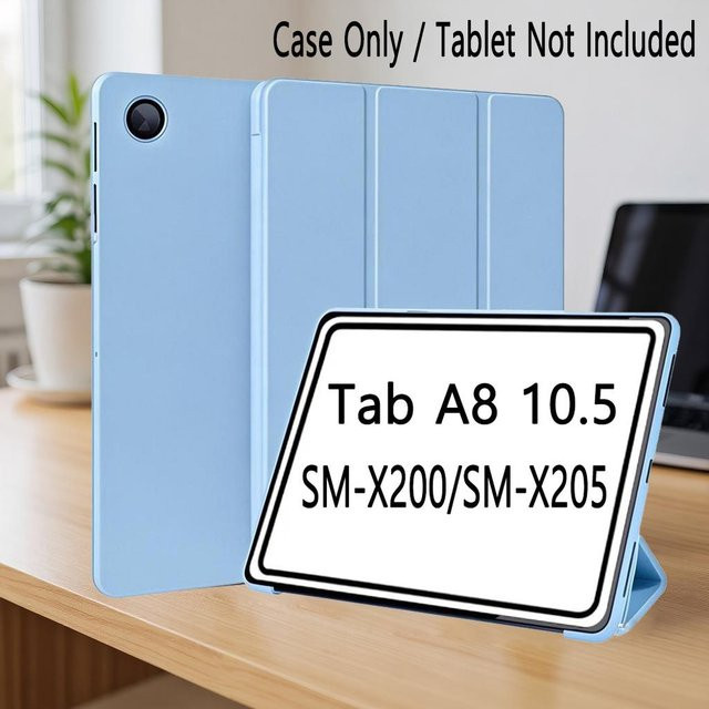 Samsung Schutzhülle für Galaxy Tab A8 10,5 Zoll (SM-X200/X205/X207) mit Auto-Wake/Sleep Funktion in Blau - Bild 1