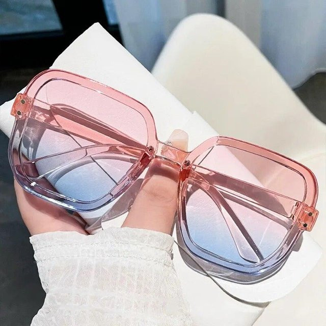 Dote Sonnenbrille, Damen, Vollrand, quadratisch, pink, Kunststoff - Bild 1