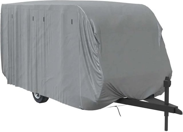 vidaXL Schutzhülle für Wohnwagen in Grau B/T/H: 610 x 250 x 220 cm - Bild 1