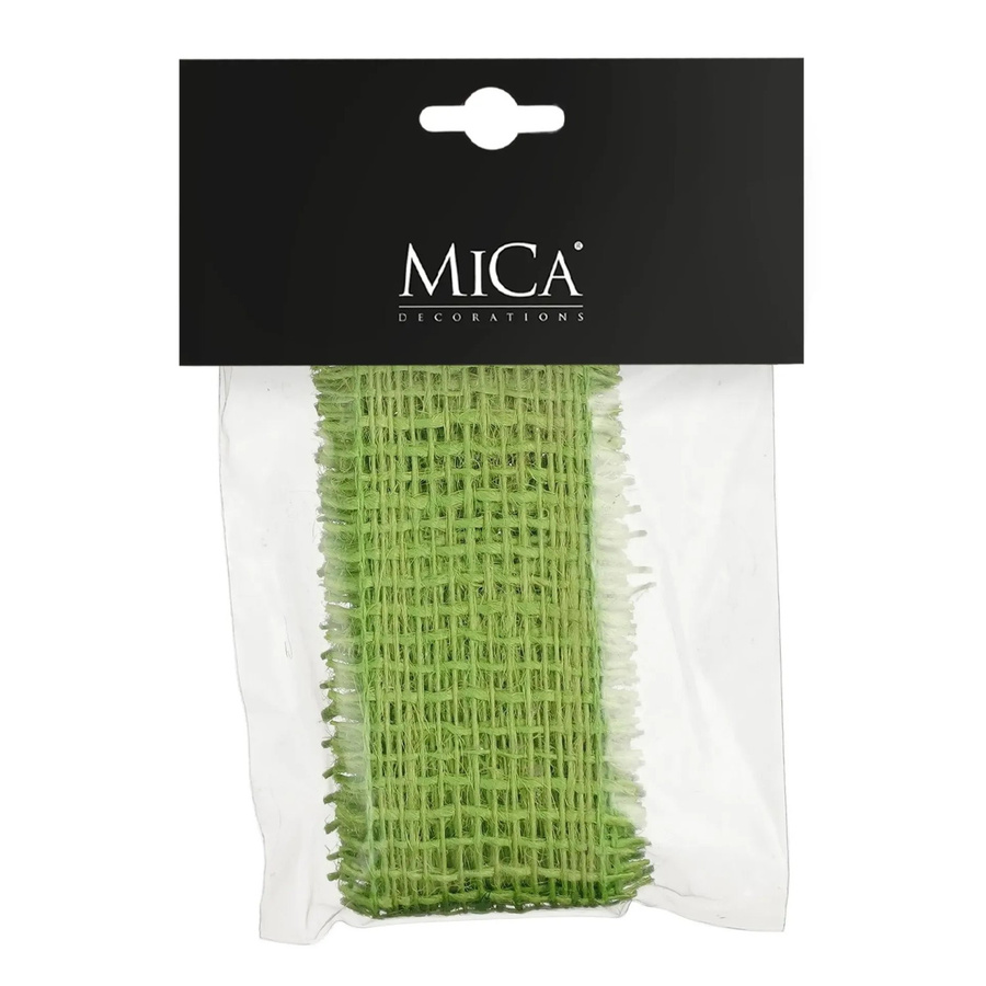 Mica Decorations Jute in Grün, Länge: 100 cm, Breite: 4 cm - Bild 2