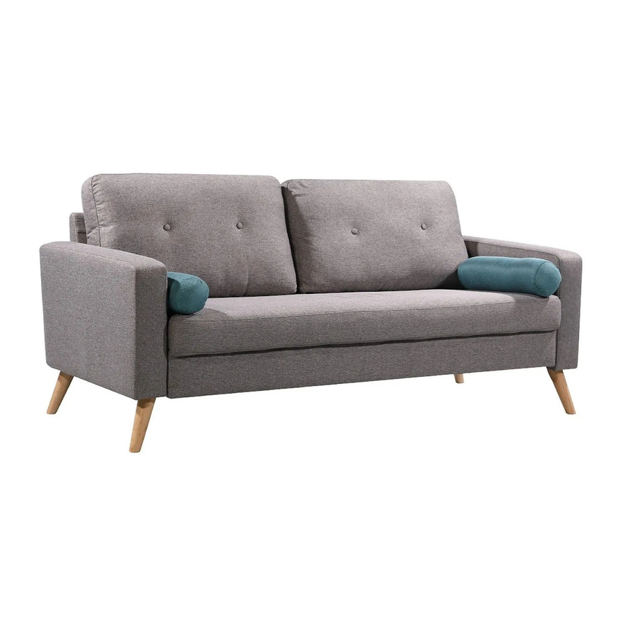 Vente-unique Sofa Tatum Grau Stoff Breite: 182 cm - Bild 2