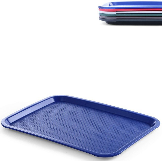 Hendi Fast Food Polypropylen-Tablett rechteckig, Blau, B/T: 45 x 35 cm - Bild 1