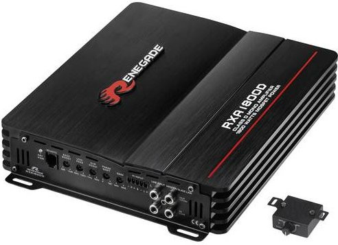 Renegade RXA1800 1-Kanal Endstufe 1800W in Schwarz mit Lautstärke-, Bass- und Höhenregelung Universal - Bild 1
