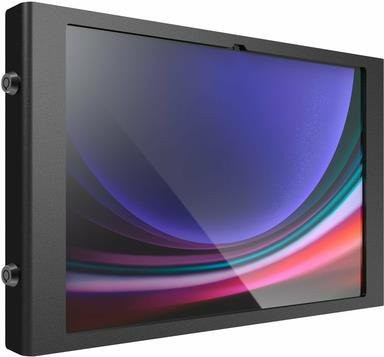 Compulocks Apex Enclosure Wall Mount Gehäuse für Samsung Galaxy Tab S9 Ultra und Tab S10 Ultra, Schwarz, Metallrahmen mit verriegelbarer Front- und Rückkamera sowie Sensoren - Bild 1