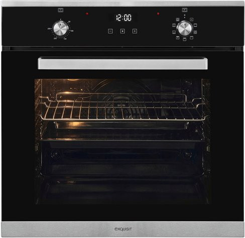 Exquisit Einbaubackofen EBE76-9-H-020 in Silberfarben mit 76 l Volumen - Bild 1
