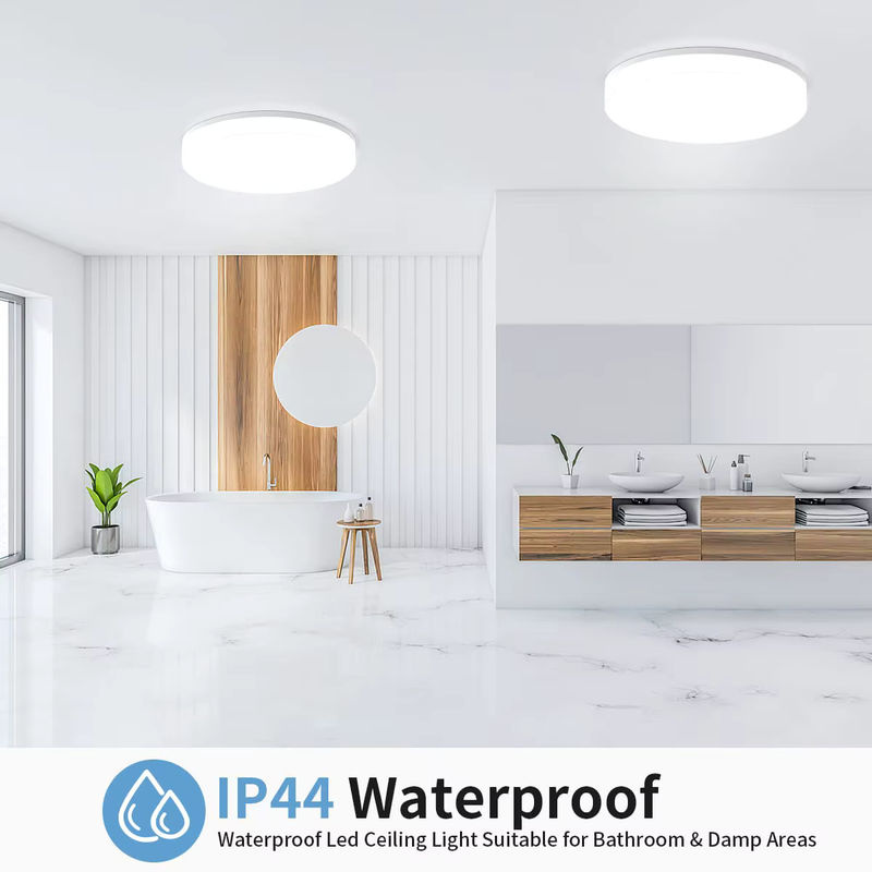 IRALAN Runde ultradünne LED-Deckenleuchte in Weiß für Wohnzimmer und Schlafzimmer, 18 W, Cool White - Bild 3