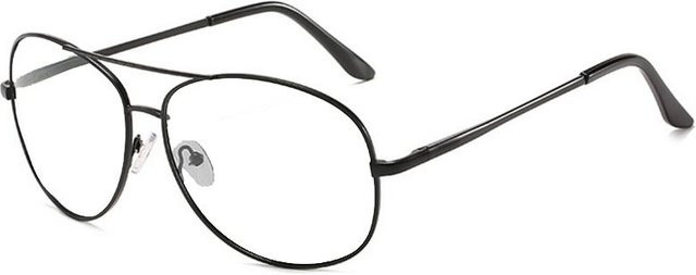 FOXANRY Sonnenbrille Myopia, Unisex, Vollrand, Metall, Rund, Schwarz - Bild 1
