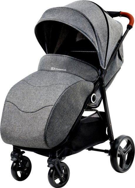 KINDERKRAFT Kinderwagen GRANDE Classic in Grau mit One-Hand-Fold-Funktion - Bild 1