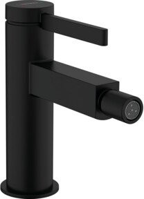 Hansgrohe Bidet-Einhebelmischer Finoris in Schwarz Matt mit Push-Open-Ablaufgarnitur - Bild 1