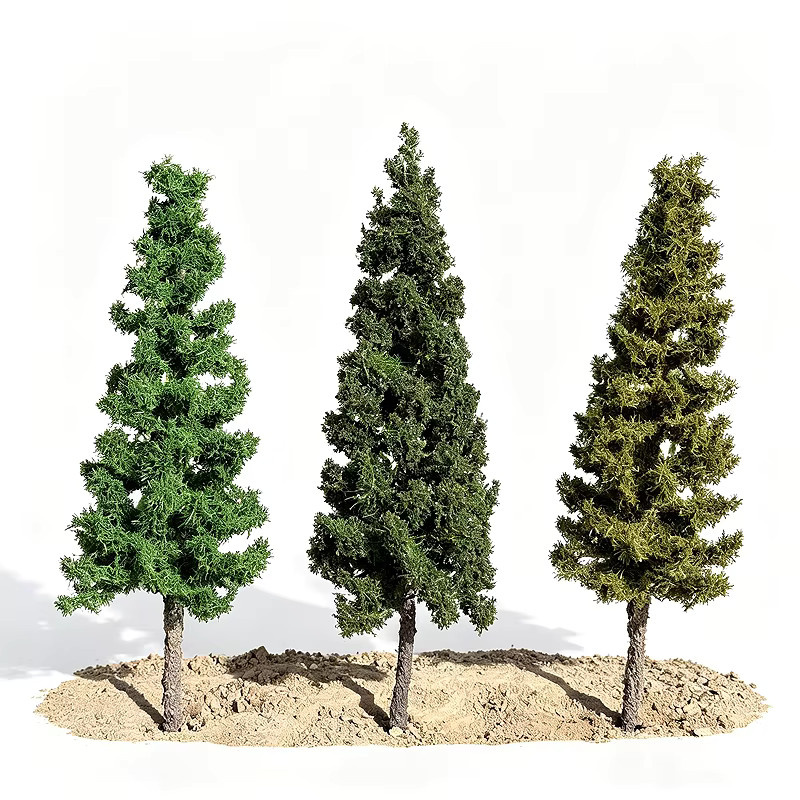 FunTrying Miniatur-Fichtenbaum-Modell, Grüner Baum, Bastelmaterialien - Bild 4