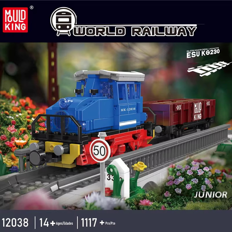 barweer Technische Form König ESU KG230 Diesel Lokomotive, Bausteine, RC, 1117 Teile, ab 14 Jahre - Bild 2