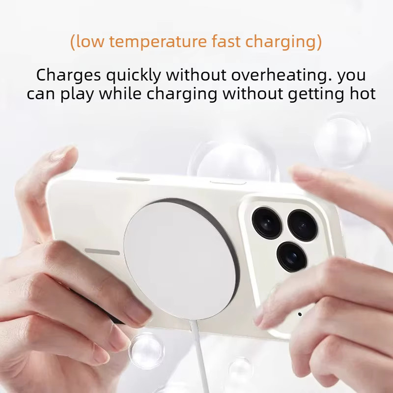 Magnetische Flüssig-Silikon Handyhülle für Honor Magic 8 Pro 7 Pro 6 in Lila, stoßfeste Schutzhülle mit erhöhtem Kameraschutz - Bild 2