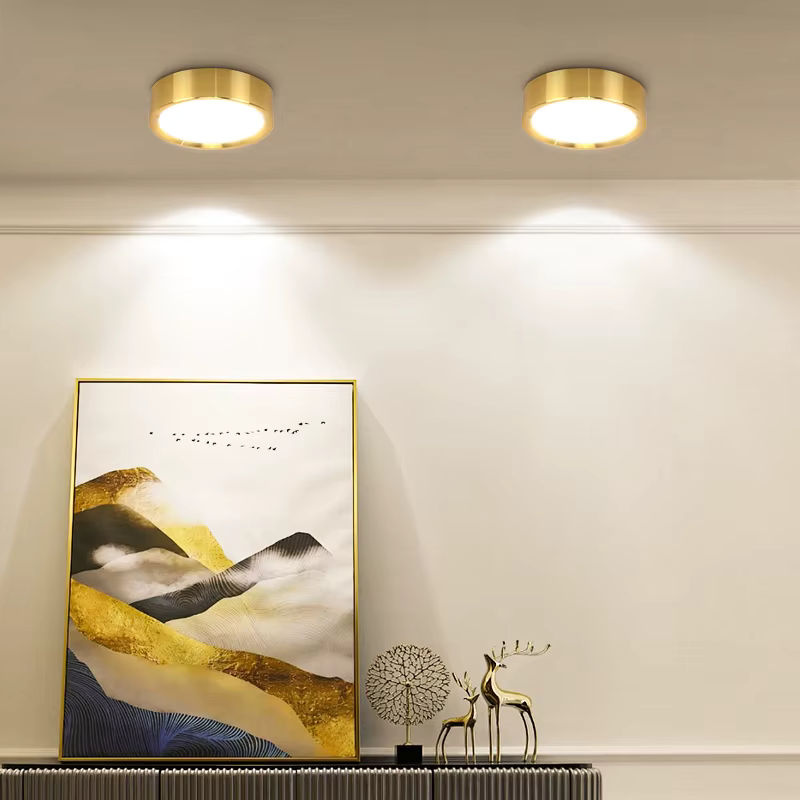 CANMEIJIA LED Deckenstrahler Tricolor Downlight in Gold/Messing für Küche und Eingangsbereich - Bild 2